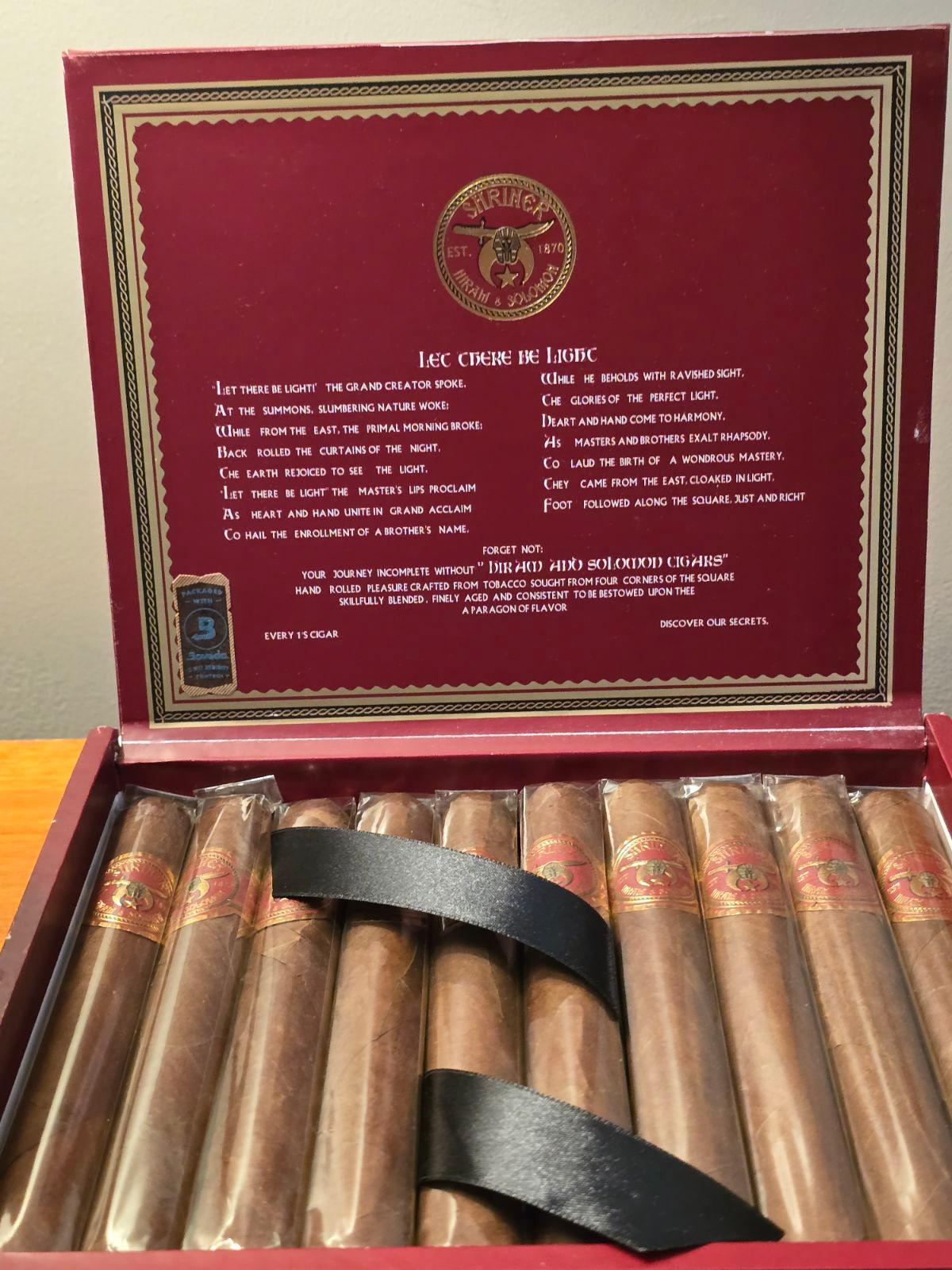 Hiram and Solomon Shriner Toro Cigars